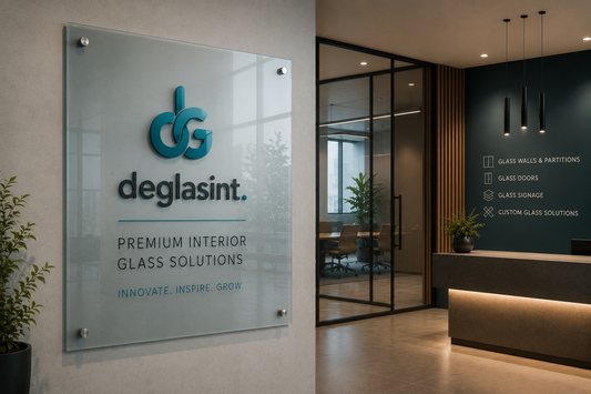 Custom Glass Signage & Branding | DEGLASINT