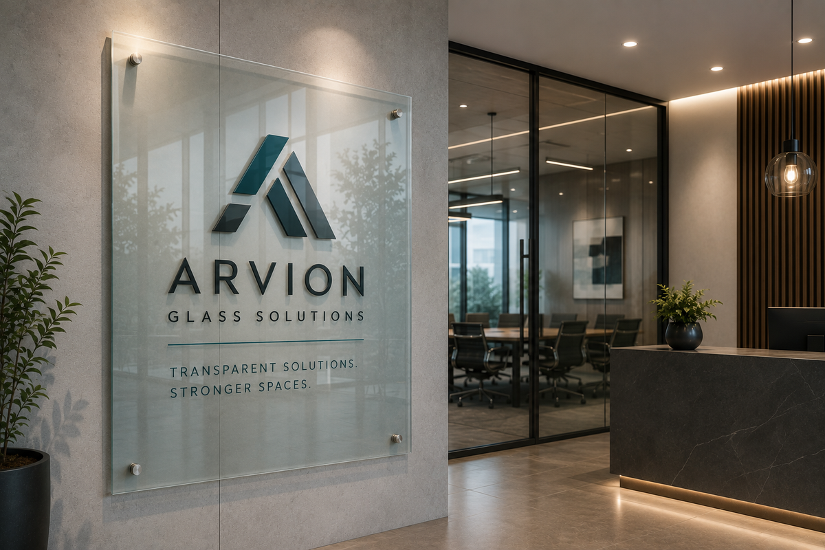 Custom Glass Signage & Branding | DEGLASINT