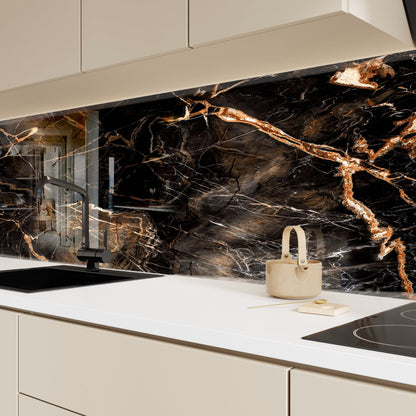 Marble Glass Kitchen Splashbacks | Custom Made | Deglasint