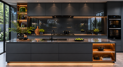 Colored Glass Kitchen Splashbacks | Custom Colours | Deglasint.