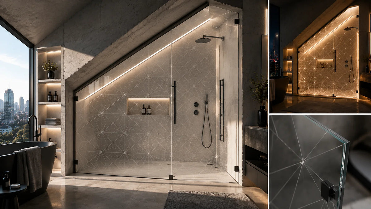 Inloopdoucheglas