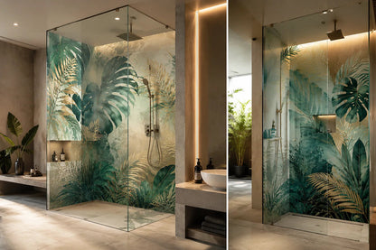 Bathroom Glass Wall Panels | Custom Made | DEGLASINT