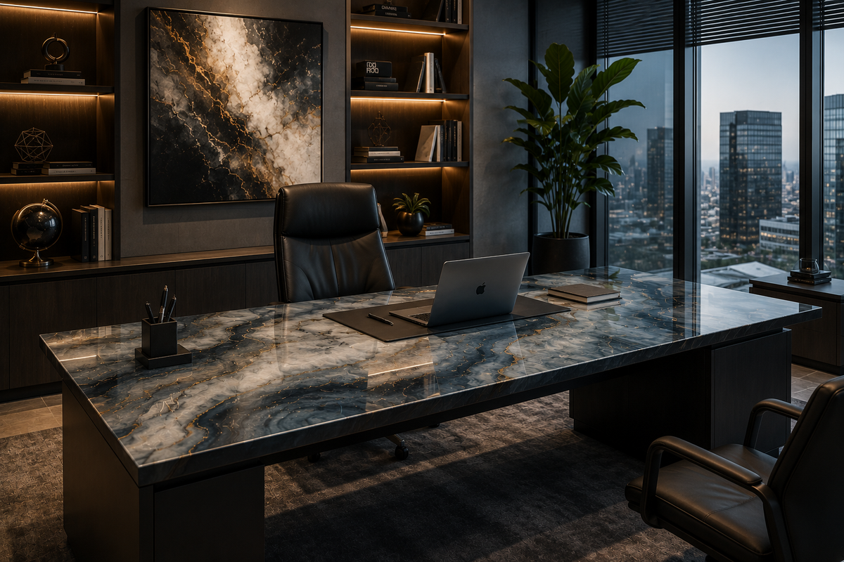 Custom Glass Desk Tops | Made to Measure | DEGLASINT