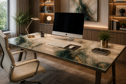Custom Glass Desk Tops | Made to Measure | DEGLASINT