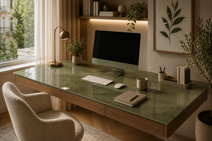 Custom Glass Desk Tops | Made to Measure | DEGLASINT
